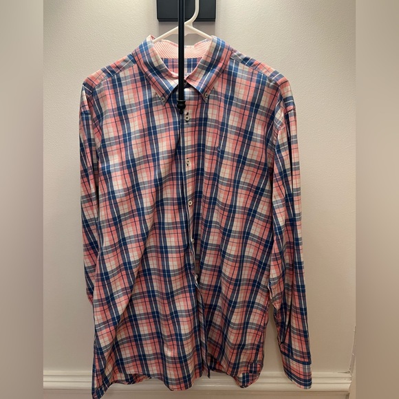 Southern Tide Gingham Long Sleeve Button Down - Picture 2 of 6